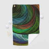 カラーグローリーモダン抽象芸術アートパタエレガントーン ゴルフタオル (インサイチュ)