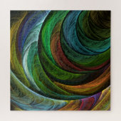 カラーグローリーモダン抽象芸術アートパタエレガントーン ジグソーパズル (横)