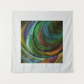 カラーグローリーモダン抽象芸術アートパタエレガントーン タペストリー (正面(横))