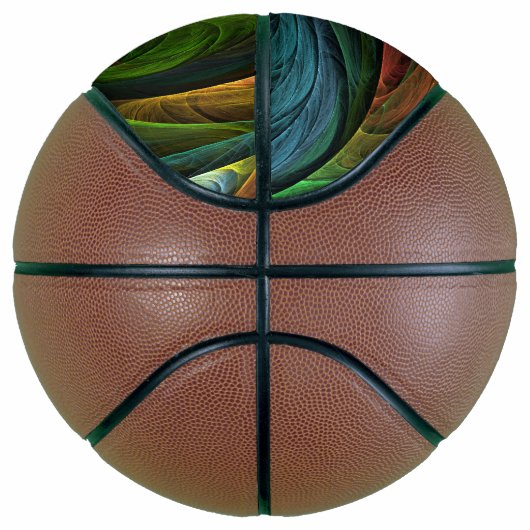 カラーグローリーモダン抽象芸術アートパタエレガントーン バスケットボール (右)