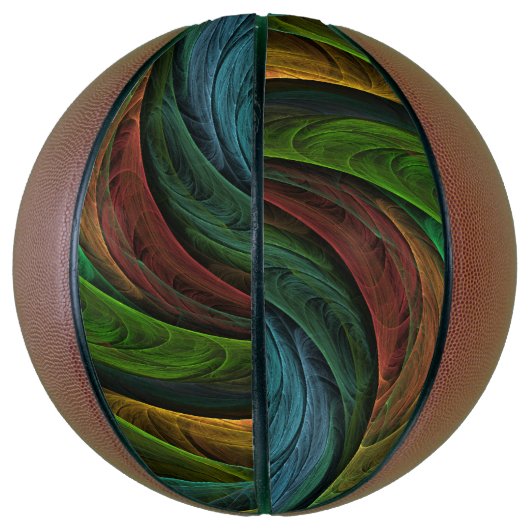 カラーグローリーモダン抽象芸術アートパタエレガントーン バスケットボール (縦)