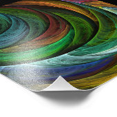 カラーグローリーモダン抽象芸術アートパタエレガントーン フォトプリント            (角)