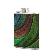 カラーグローリーモダン抽象芸術アートパタエレガントーン フラスク (左)