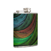 カラーグローリーモダン抽象芸術アートパタエレガントーン フラスク (右)