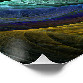 カラーグローリーモダン抽象芸術アートパタエレガントーン ポスター (コーナー)