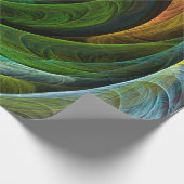 カラーグローリーモダン抽象芸術アートパタエレガントーン ラッピングペーパー (角)