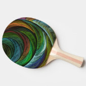 カラーグローリーモダン抽象芸術アートパタエレガントーン 卓球ラケット (横)