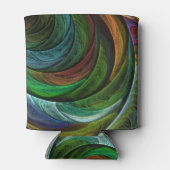 カラーグローリーモダン抽象芸術アートパタエレガントーン 缶クーラー (裏面)