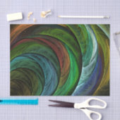 カラーグローリーモダン抽象芸術アートパタエレガントーン 薄葉紙 (クラフト)