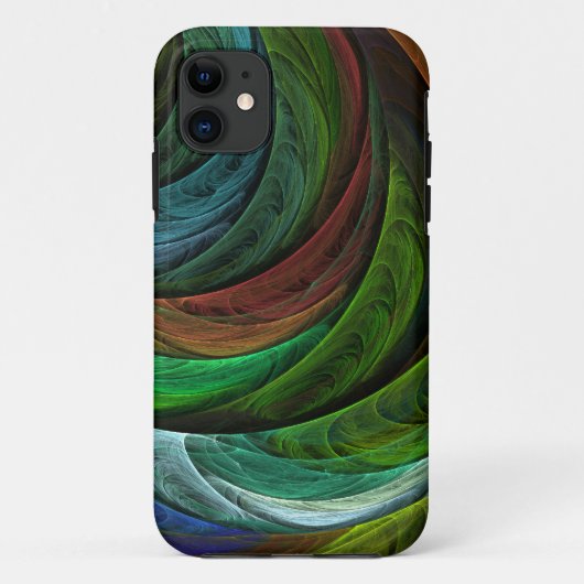 カラーグローリーモダン抽象芸術アートパタエレガントーン Case-Mate iPhoneケース (裏面)