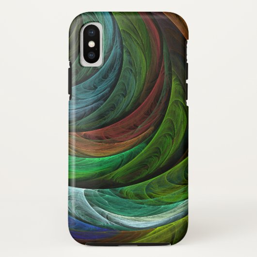 カラーグローリーモダン抽象芸術アートパタエレガントーン Case-Mate iPhoneケース (裏面)