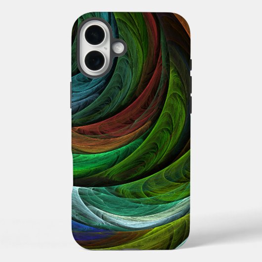 カラーグローリーモダン抽象芸術アートパタエレガントーン Case-Mate iPhoneケース (裏面)
