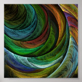 カラーグローリー抽象芸術アート ポスター (正面)