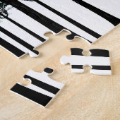 カラーコンテンポラリー付きブラックシルエットフォレスト ジグソーパズル (側面)