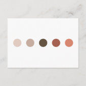 カラーコーディネートされたウェディング招待状挿入カード エンクロージャーカード (裏面)