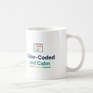 カラーコードで整う プランナー愛好家のためのデザイン コーヒーマグカップ