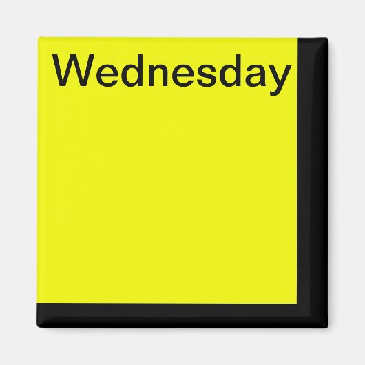 カラーコード曜日マグネットカレンダー表示ツール マグネット (正面)