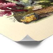 カラーコーラルアート海ガーデンアートプリント ポスター (角)