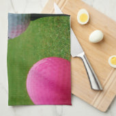 カラーゴルフボール、マウンテンティー キッチンタオル (四つ折り)