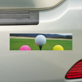 カラーゴルフボール、マウンテンティー バンパーステッカー (車上)
