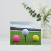 カラーゴルフボール、マウンテンティー ポストカード (スタンド正面)