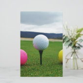 カラーゴルフボール、マウンテンティー 便箋 (スタンド正面)