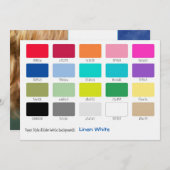 カラーサンプルリネンホワイト (正面/裏面)