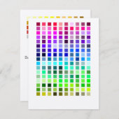 カラーサンプル招待状2 招待状 (正面/裏面)