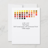 カラーサンプル招待状2 招待状 (裏面)