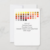 カラーサンプル招待状4 招待状 (裏面)