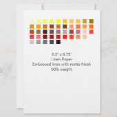 カラーサンプル招待状5 招待状 (裏面)