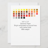 カラーサンプル招待状6 招待状 (裏面)