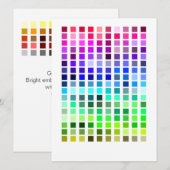 カラーサンプル招待状6 招待状 (正面/裏面)