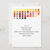 カラーサンプル招待状9 招待状 (裏面)