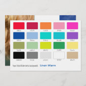 カラーサンプル リネンウォーム (正面/裏面)