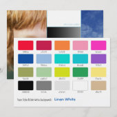 カラーサンプル リネンホワイト (正面/裏面)