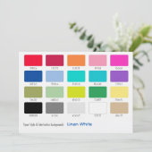 カラーサンプル リネンホワイト (スタンド正面)