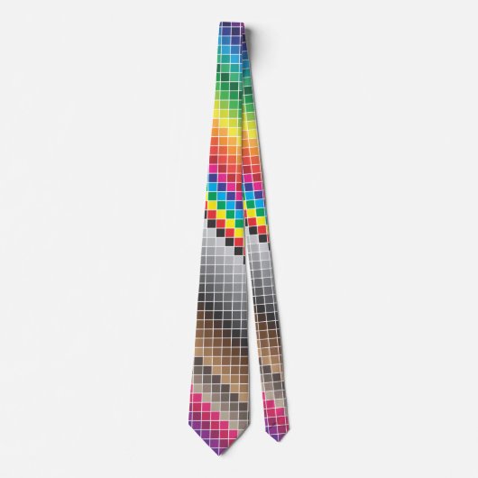 カラーサンプル レインボー ネクタイ (正面)