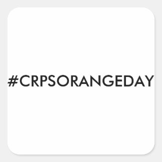 カラーザワールドオレンジ™ #CRPSORANGEDAYステッカー スクエアシール