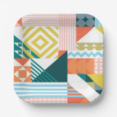 カラーシェイプパターン ペーパープレート (正面)