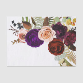 カラーシックはっきりしたフローラグリーナリーホワイト結婚ズ 薄葉紙