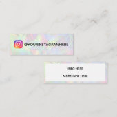 カラーシフトソーシャルメディアミニ名刺 スキニー名刺 (正面/裏面)