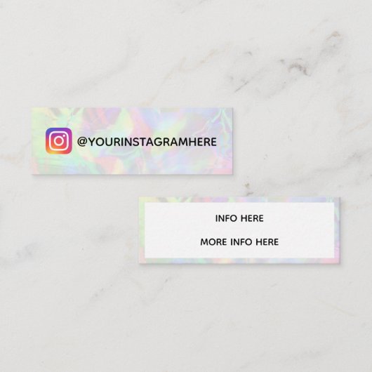 カラーシフトソーシャルメディアミニ名刺 スキニー名刺 (正面/裏面)