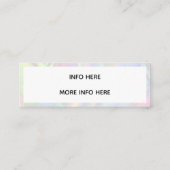 カラーシフトソーシャルメディアミニ名刺 スキニー名刺 (裏面)