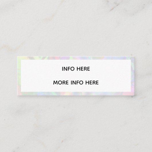 カラーシフトソーシャルメディアミニ名刺 スキニー名刺 (裏面)