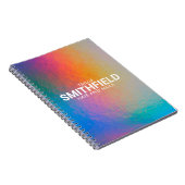 カラーシフトネオン光ホログラフィックトレンディー ノートブック (右側)