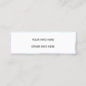 カラーシフトホログラフィックミニ名刺 スキニー名刺 (裏面)