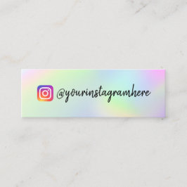 カラーシフトホログラフィックミニ名刺 スキニー名刺