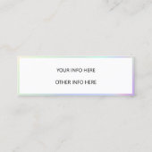 カラーシフトホログラフィックミニ名刺 スキニー名刺 (裏面)