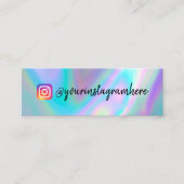 カラーシフトホログラフィックミニ名刺 スキニー名刺 (正面)